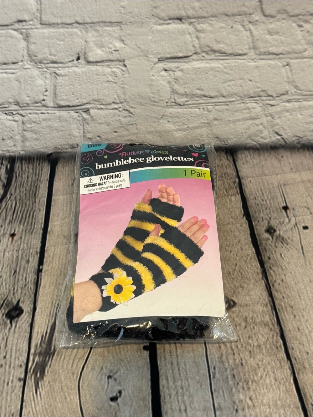 Bubble bee Fingerless Gloves Halloween Costume Accessory